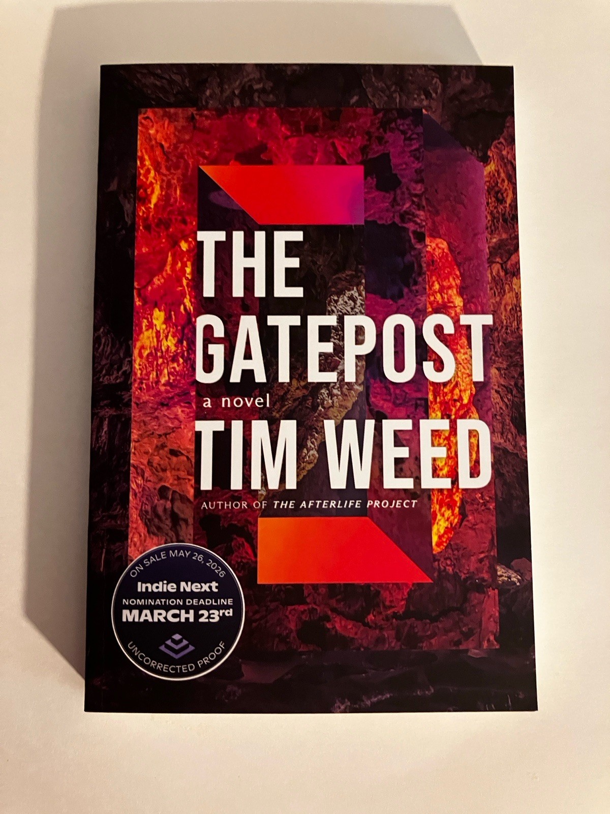 The Gatepost Tim Weed ARC Book 2026 New Uncorrected Proof