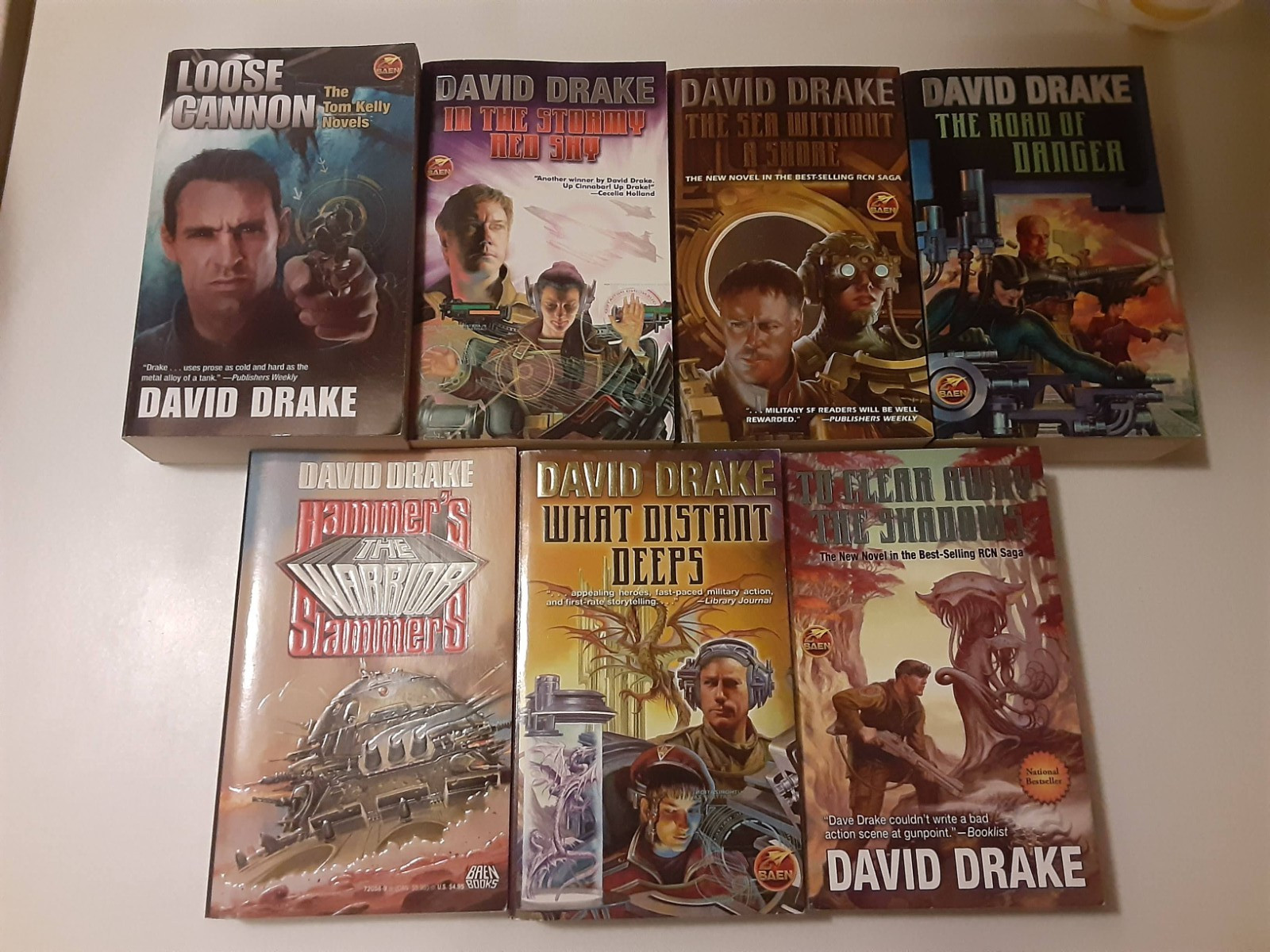 HUGE LOT of 7 — David Drake — BAEN Publishing — PB Books (See List)
