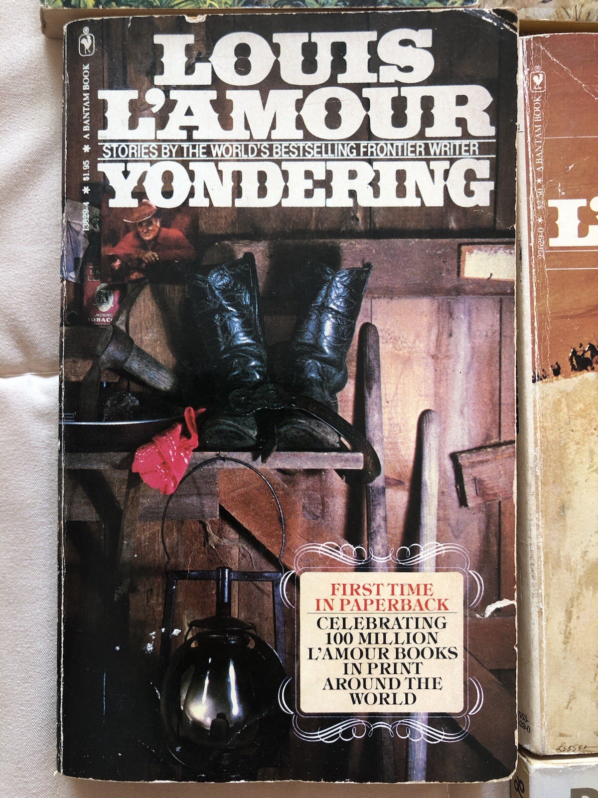 Lot of 7 Vintage Western Vintage Paperback Books- Louis L’amour, Ride Wild Coun…