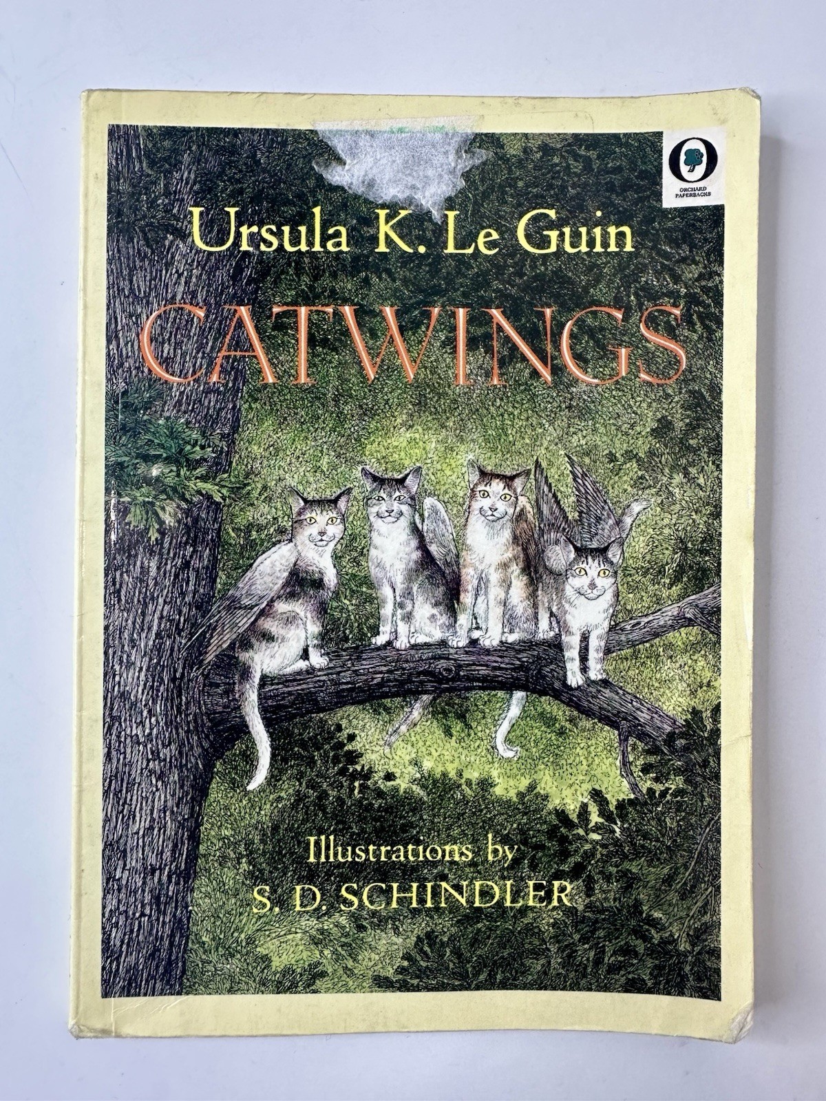 🟢 Ursula K Le Guin Catwings 1999 PB Orchard Books S D Schindler Ex Library