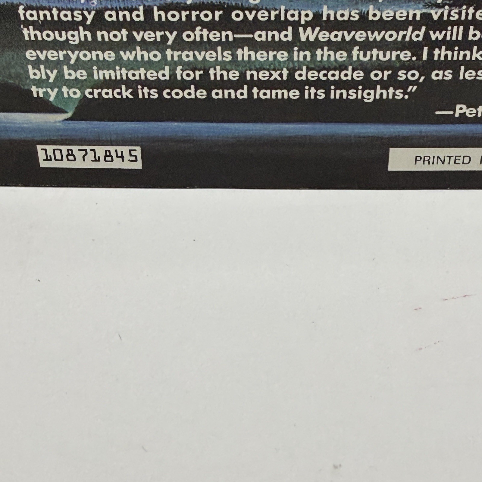 Weaveworld HCDJ Clive Barker 1st Ed BCE