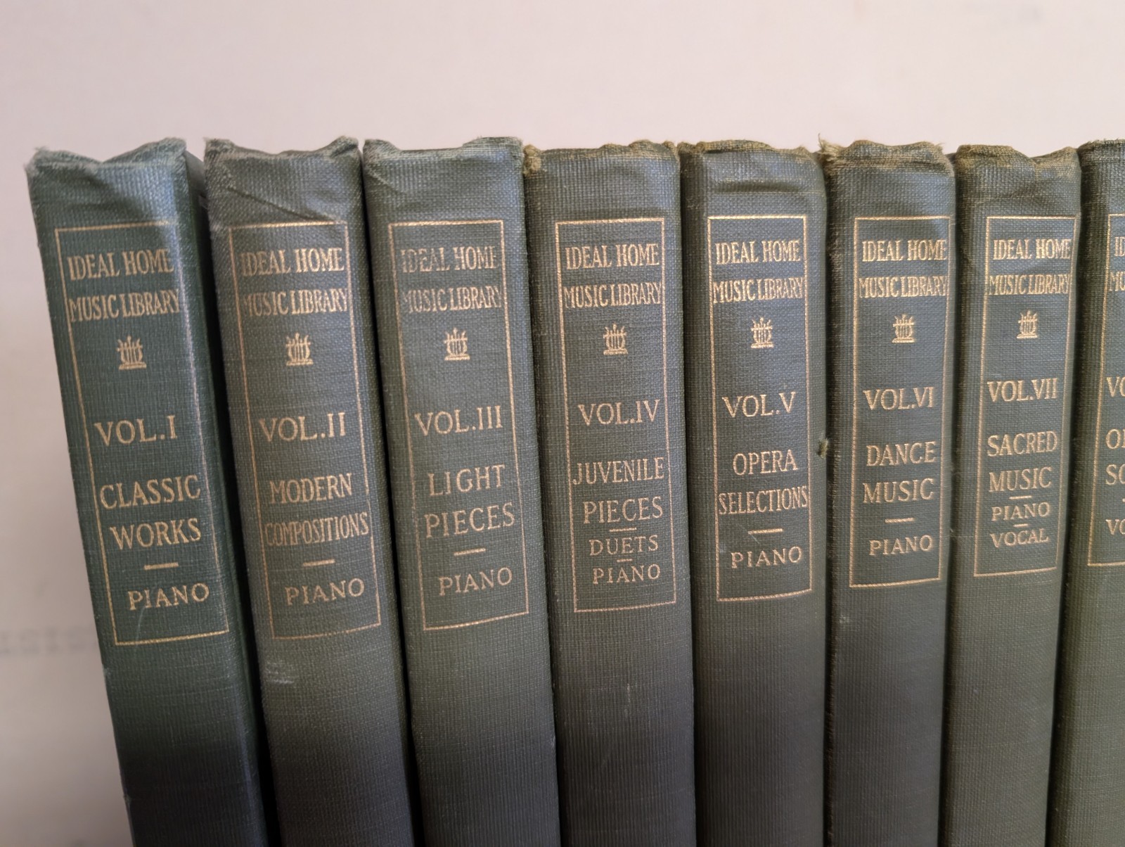 The Ideal Home Music Library Antique Music Books: Volumes 1-10, 1913