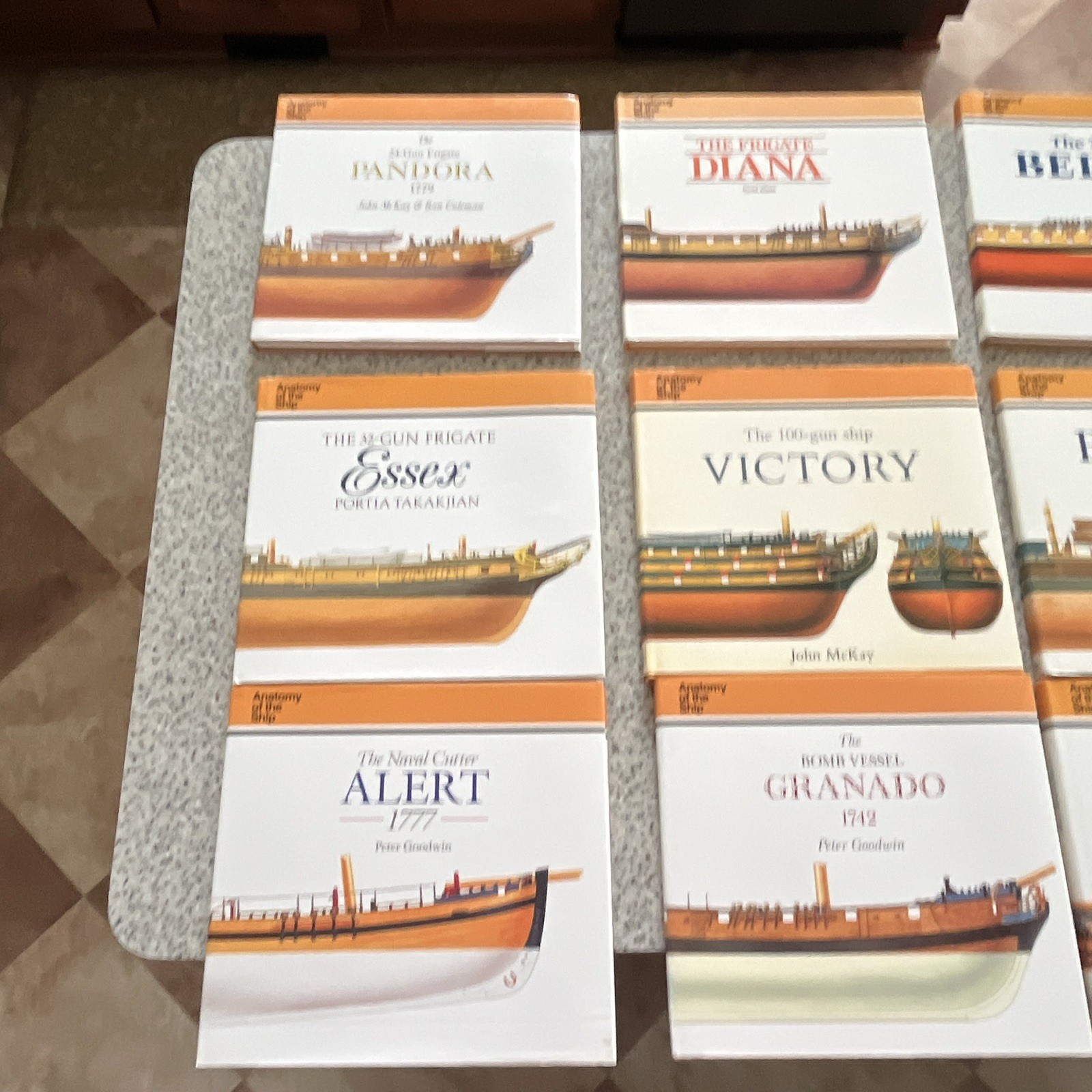 Anatomy of the Ship (Lot of 12) Essex, Diana, Christopher Columbus, Caroline etc