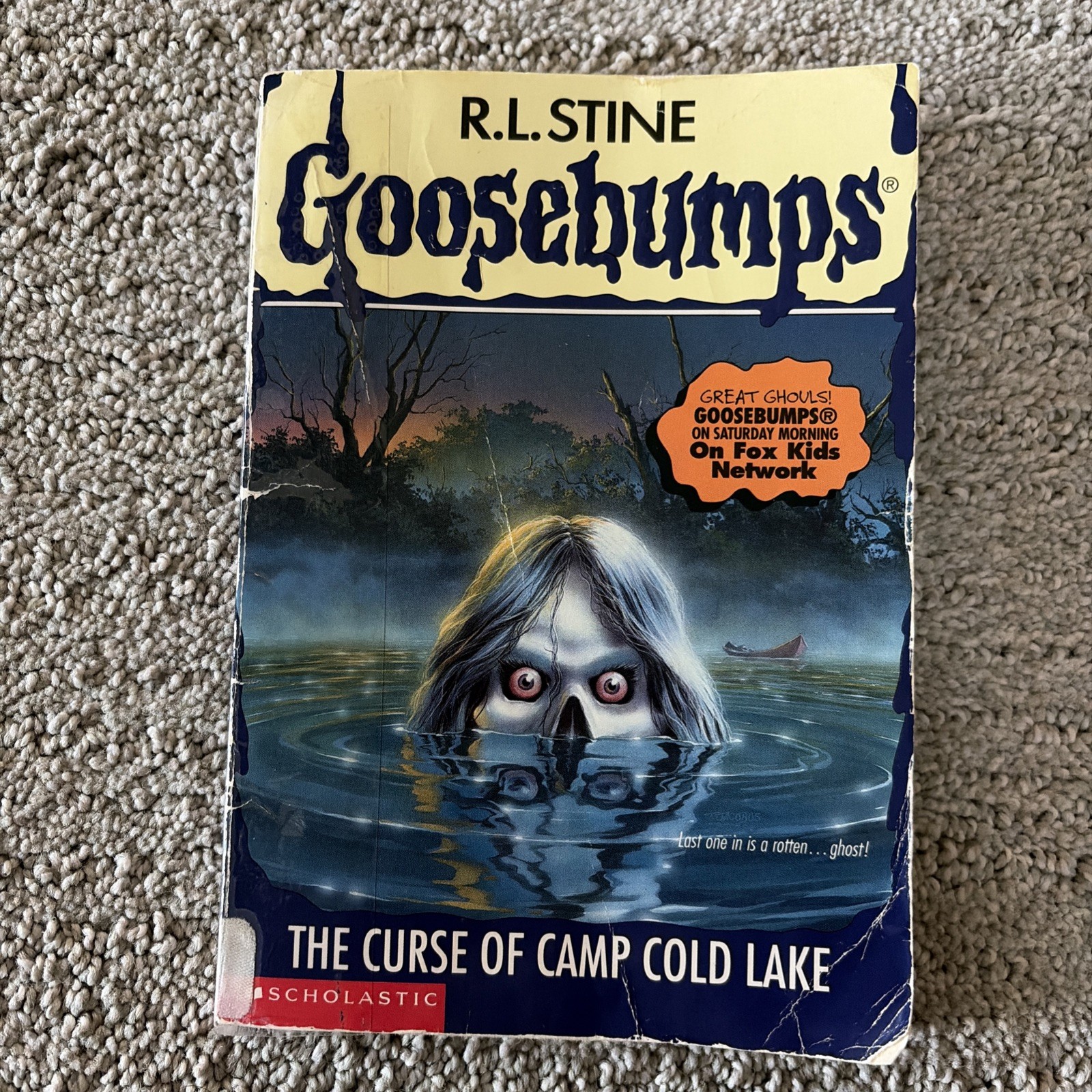 1st print Goosebumps #56 The Curse of Camp Cold Lake R.L. Stine Fair Condition