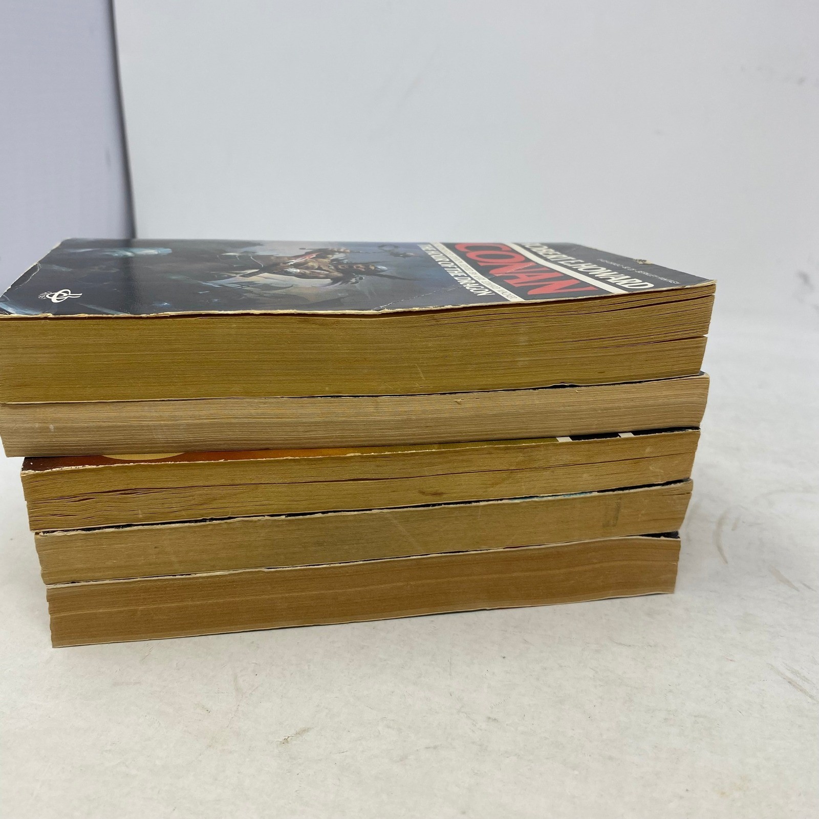 Robert E Howard Conan Paperback Lot 5 Books Hour of the Dragon Red Nails Almuric
