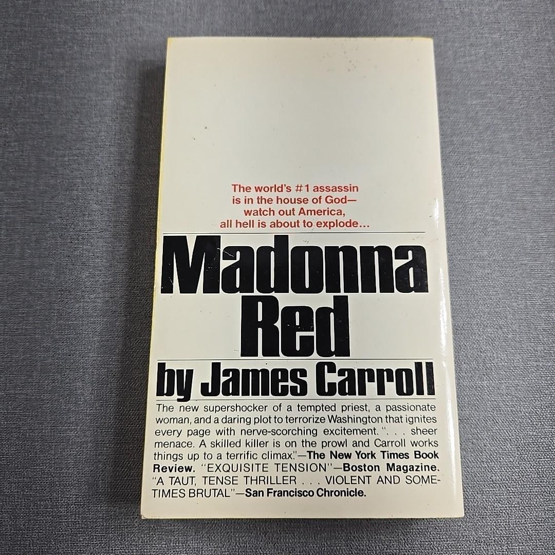 Madonna Red James Carroll 1977 Vintage Paperback Book