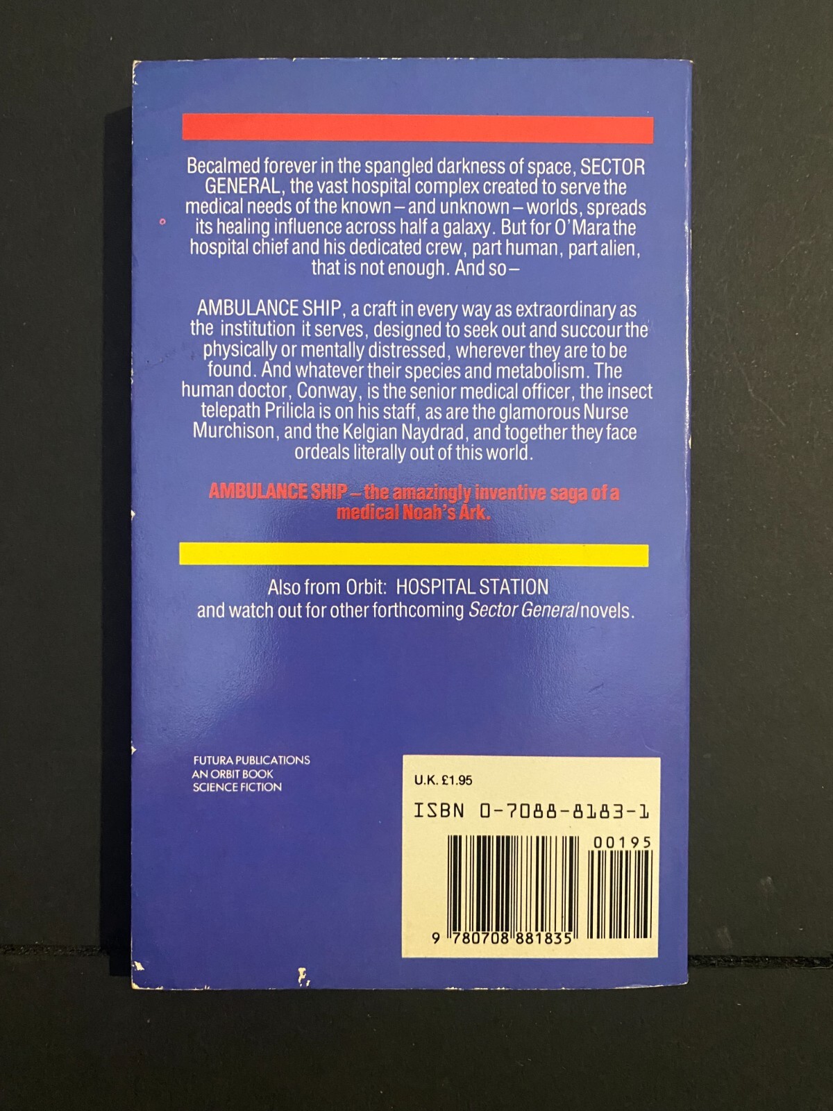 Ambulance Ship by James White Orbit Paperback 1986