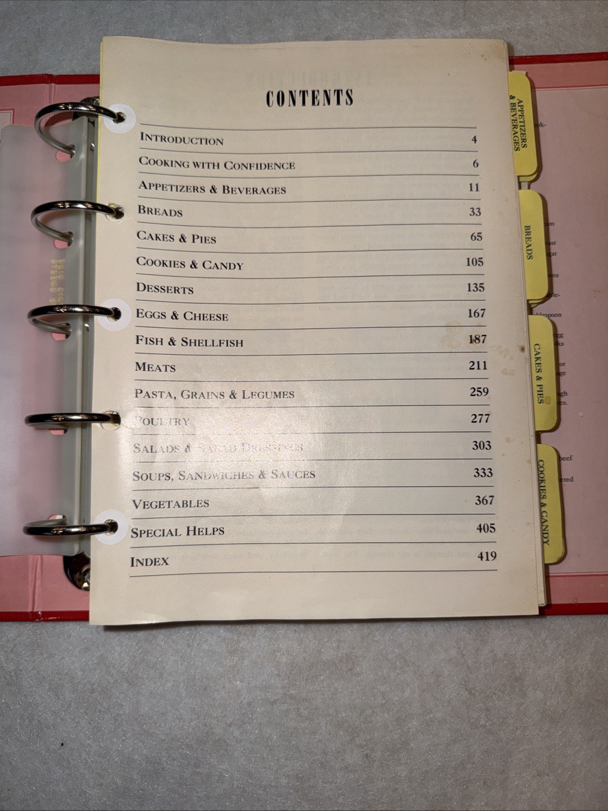 Betty Crocker 40th Anniversary 5 Ring Binder Hardcover Cookbook 432 Pages 1991