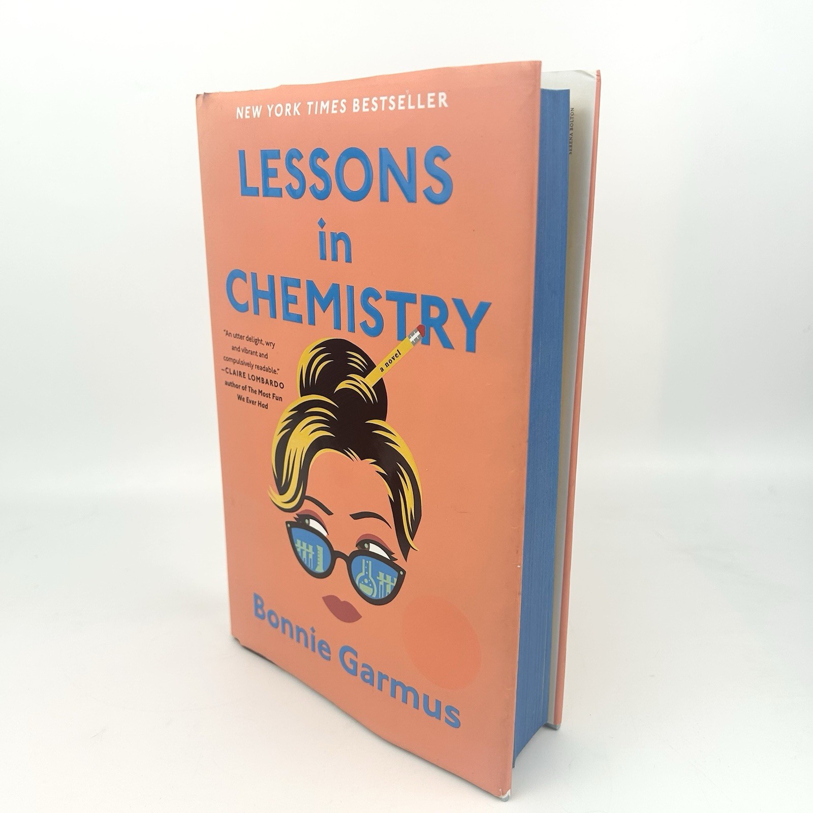 Lessons In Chemistry Bonnie Garmus HC Blue Sprayed Edges Acceptable