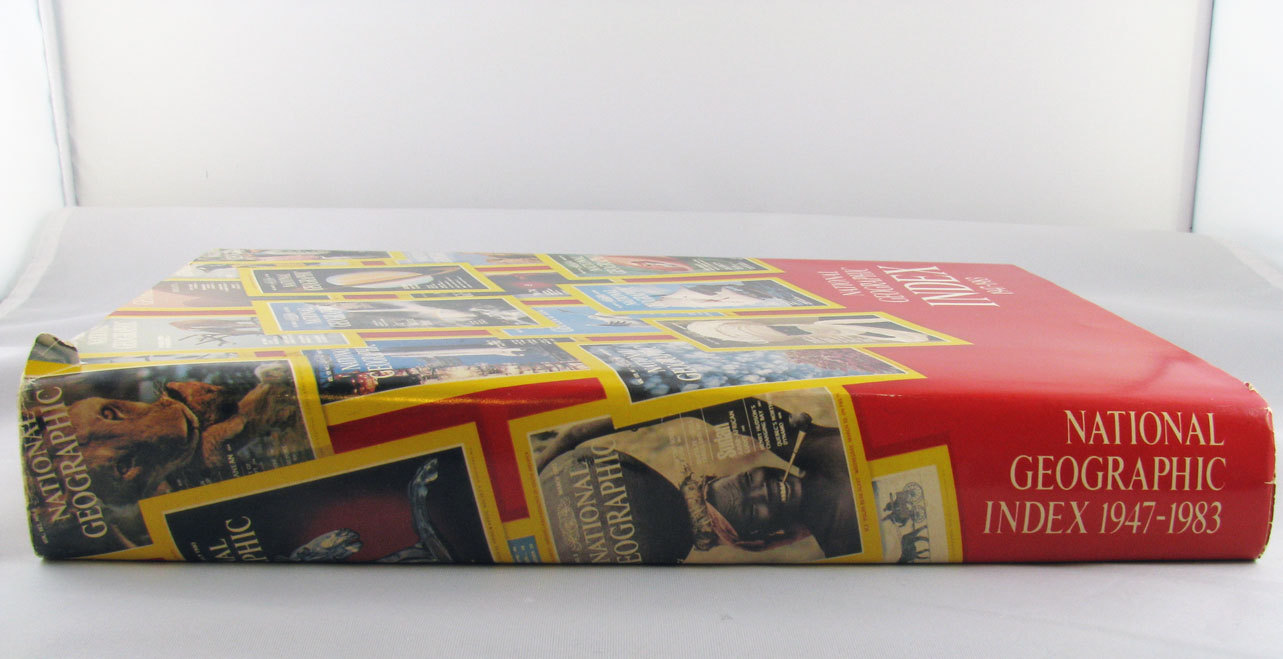NATIONAL GEOGRAPHIC Index Book 1947-1983 Hardcover Dust Jacket