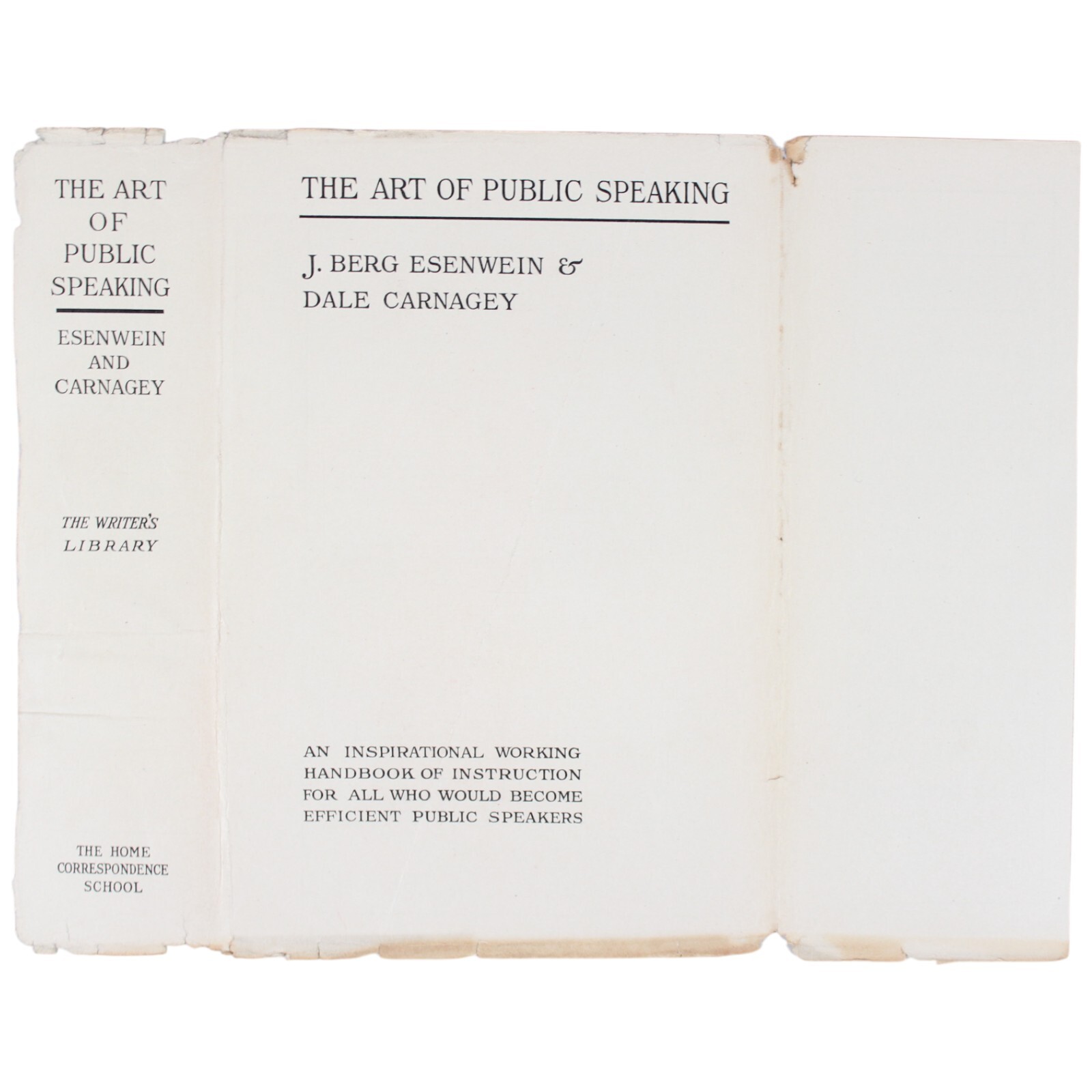 RARE DALE CARNEGIE First Edition The Art of Public Speaking 1915 w/ DUST JACKET!