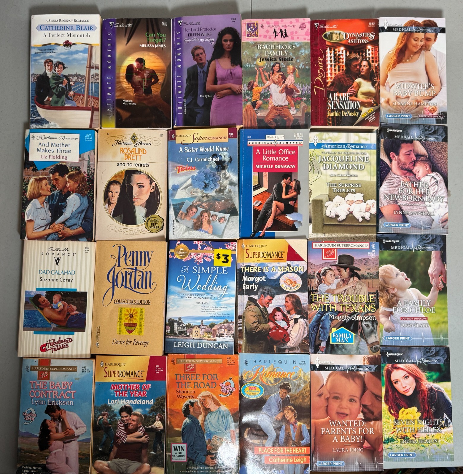 Lot 106 HARLEQUIN 1990s 2000s Vintage Romance Novels Silhouette Desire Cowboy