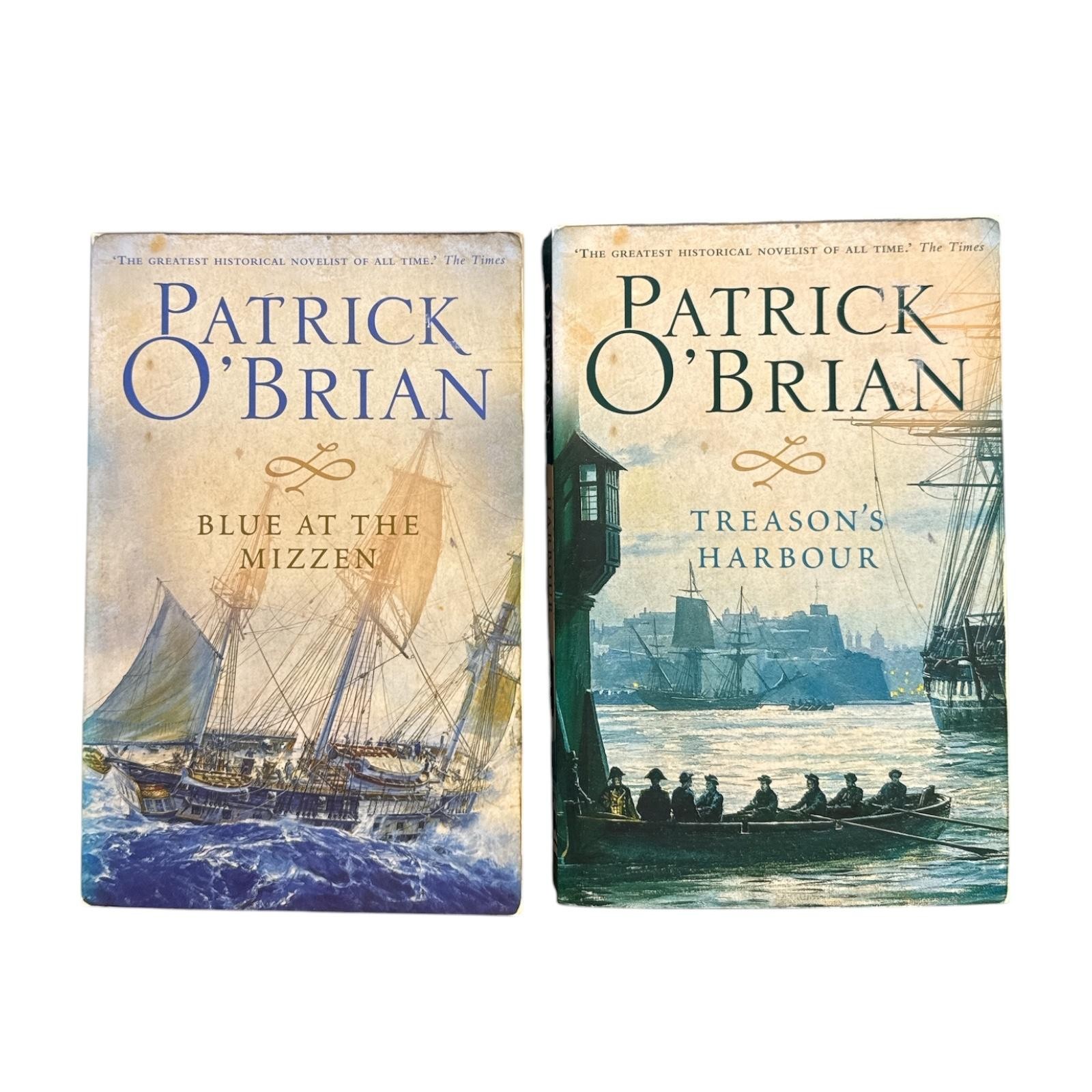 Patrick O’Brian 2 Book Set Blue At The Mizzen Treason’s Harbour PB Fiction Naval