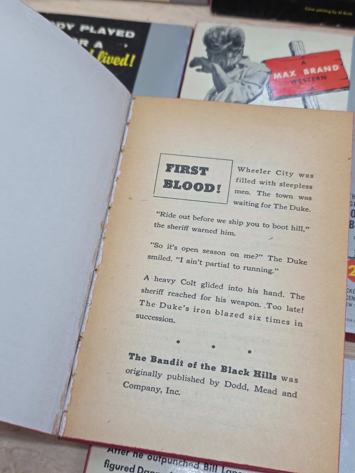 Lot of 10 Max Brand Vintage Western Paperbacks Pocket Books Silver