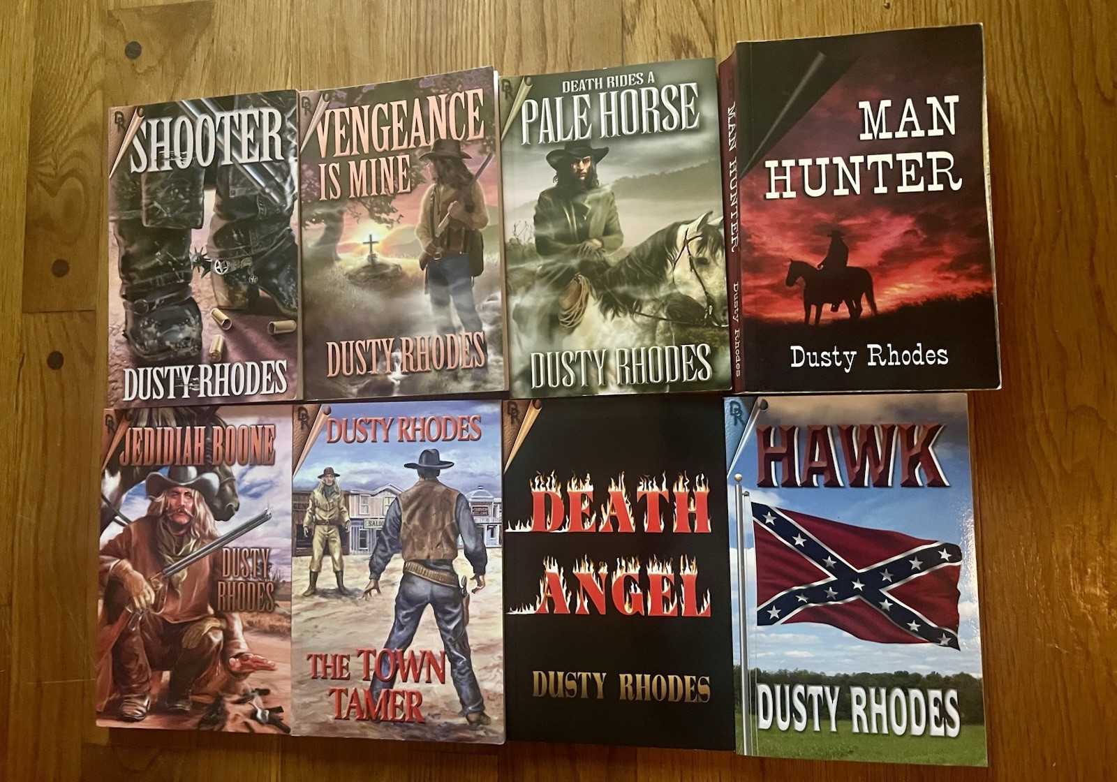 7 SIGNED w/ Inscription Dusty Rhodes Westerns Shawgo Chero Shiloh Jedidiah