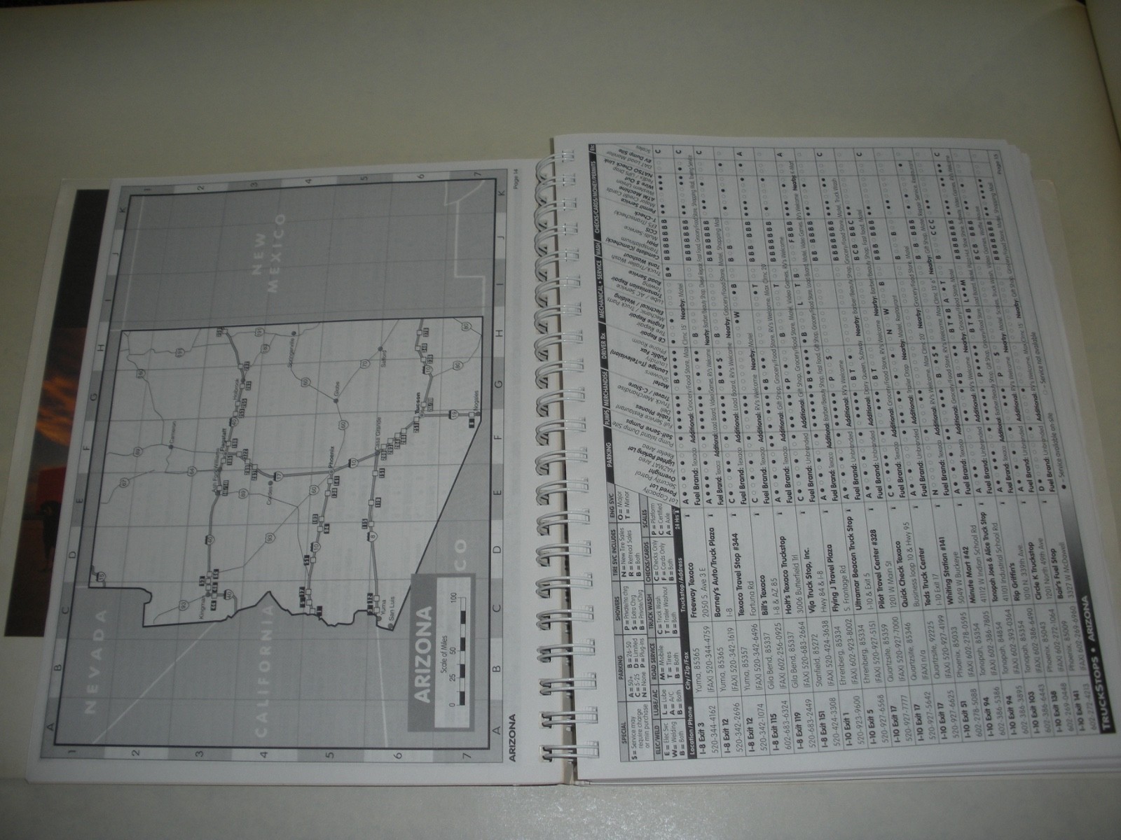 American Trucker Premier Edition Truckstops Book 1996 Spiral Binding 376 Pages