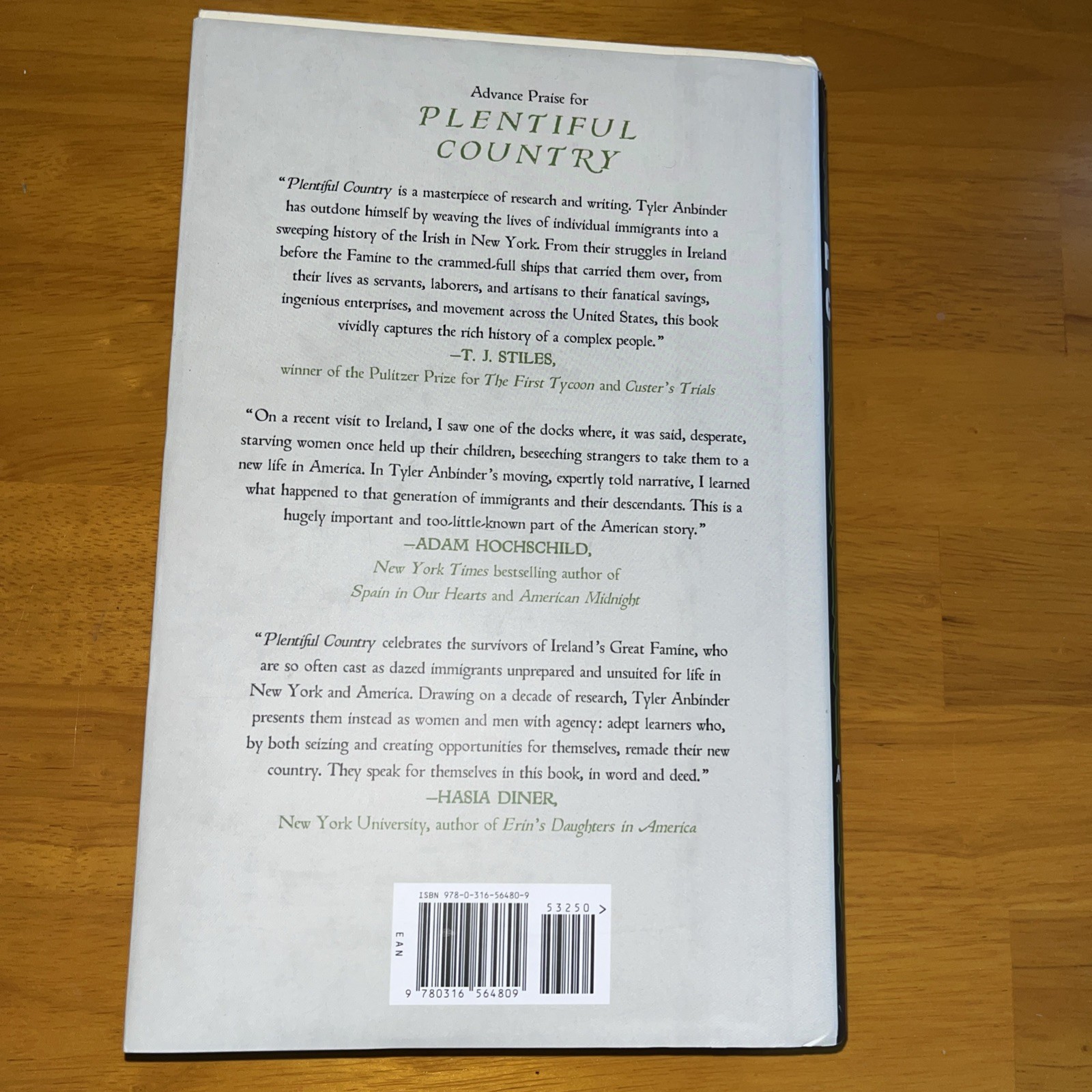Plentiful Country: The Great Potato Famine and the Making of Irish New York