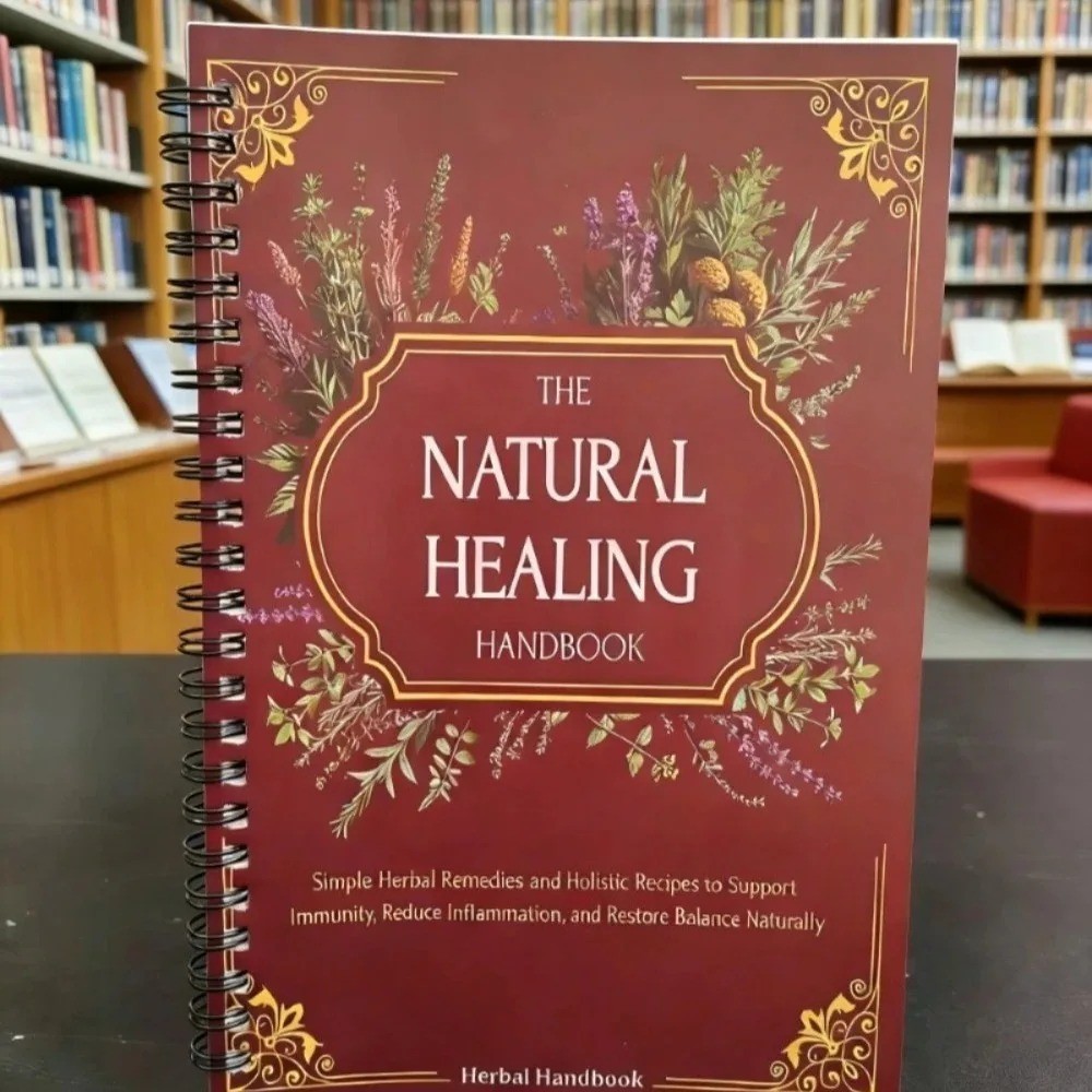 The Natural Healing Handbook, Spiral-Bound Guide for Herbal Remedies and Natural