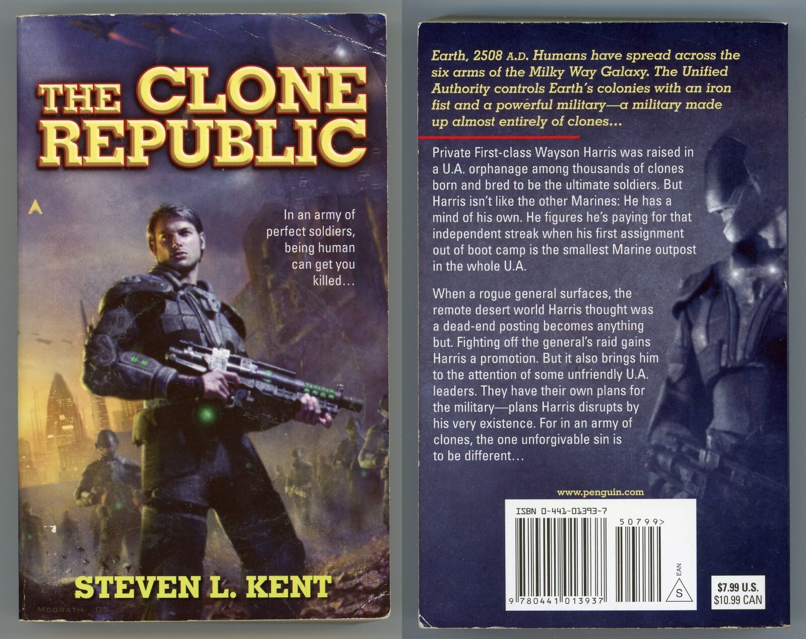 Clone Republic Military Future War Lot of 5 Paperback by Steven Kent