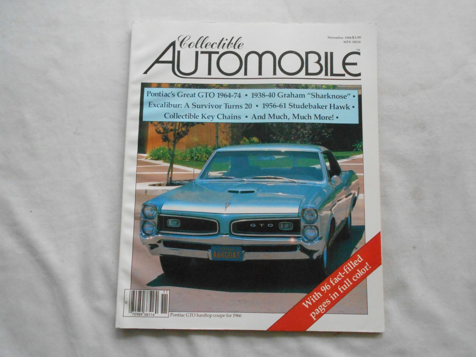 COLLECTIBLE AUTOMOBILE Magazine-NOVEMBER,1984