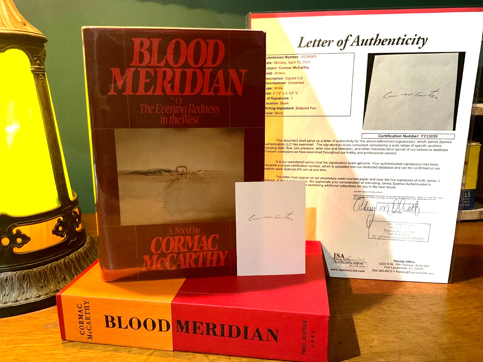 Cormac McCarthy~*~BLOOD MERIDIAN *First Edition/1st Print* W/Slipcase *SIGNED!!*