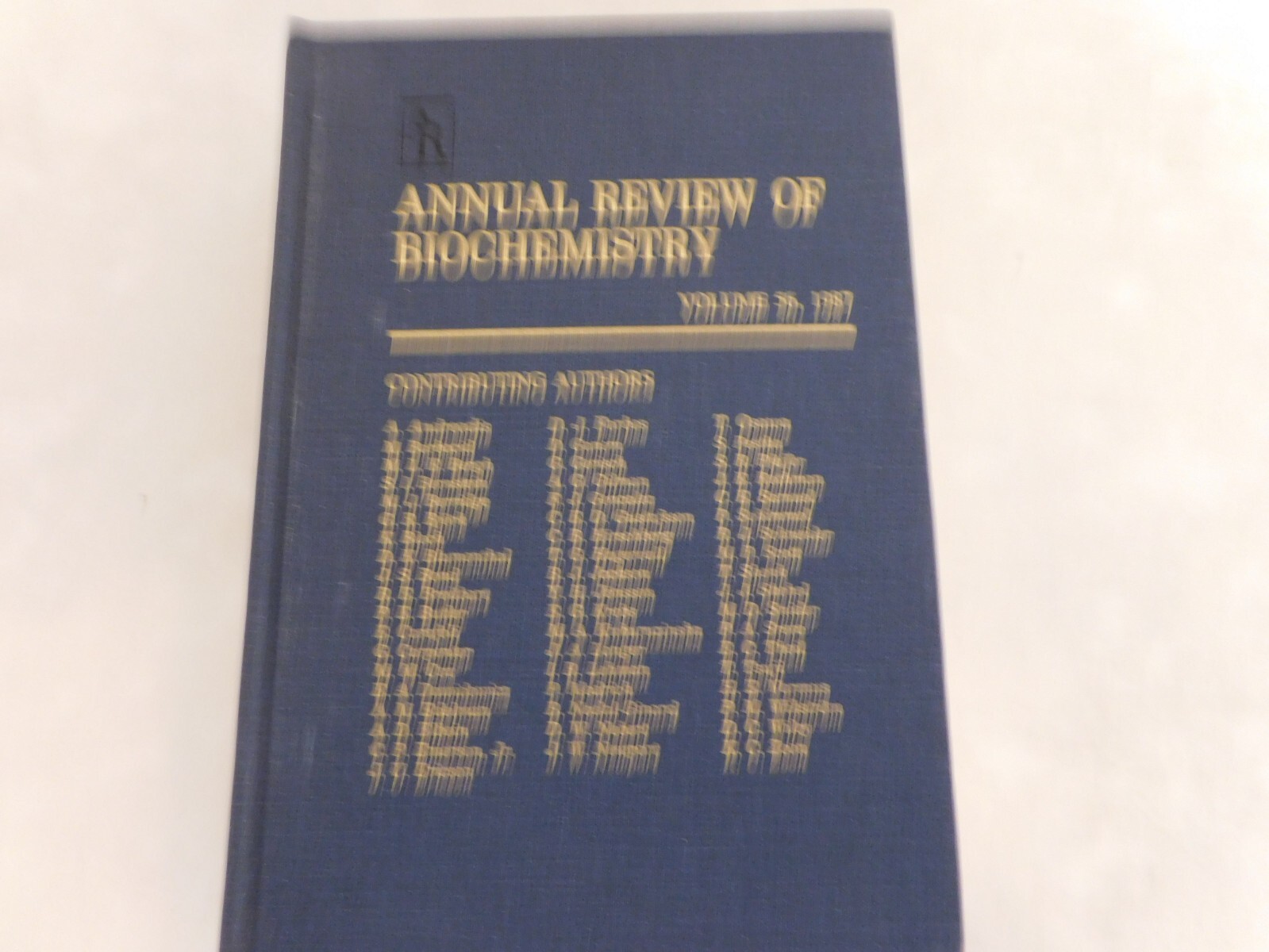 Annual Review of Biochemistry Volume 56, 1987, Richardson et al, eds, hc