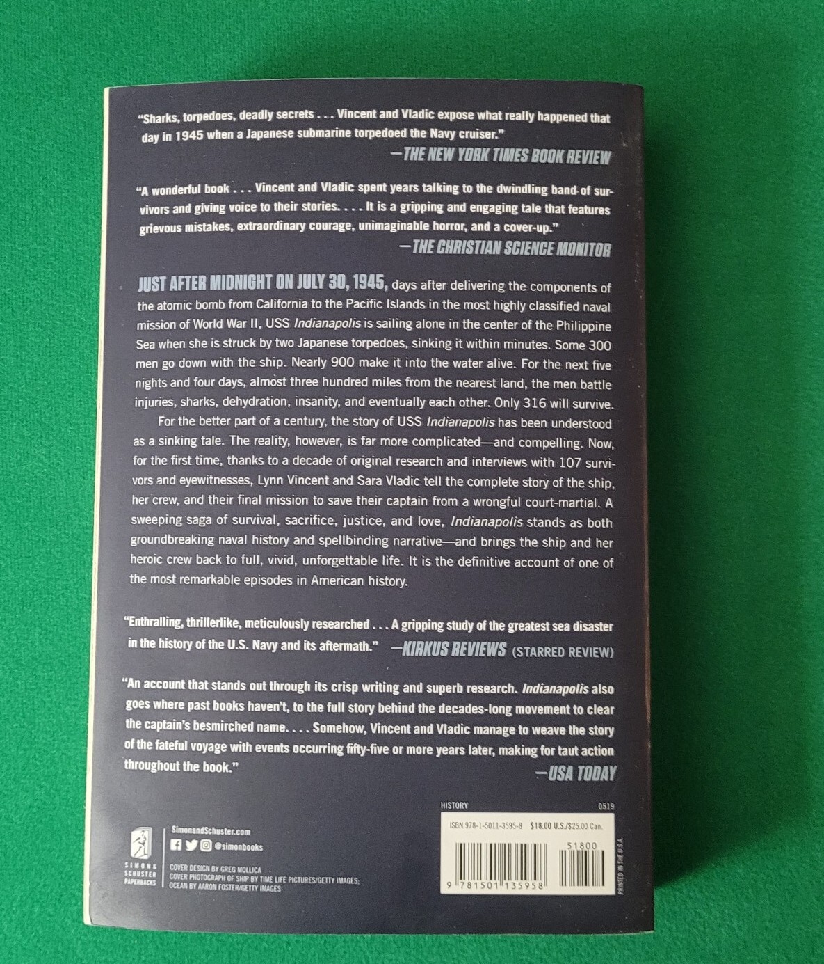 Indianapolis : The True Story of the Worst Sea Disaster By Lynn Vincent
