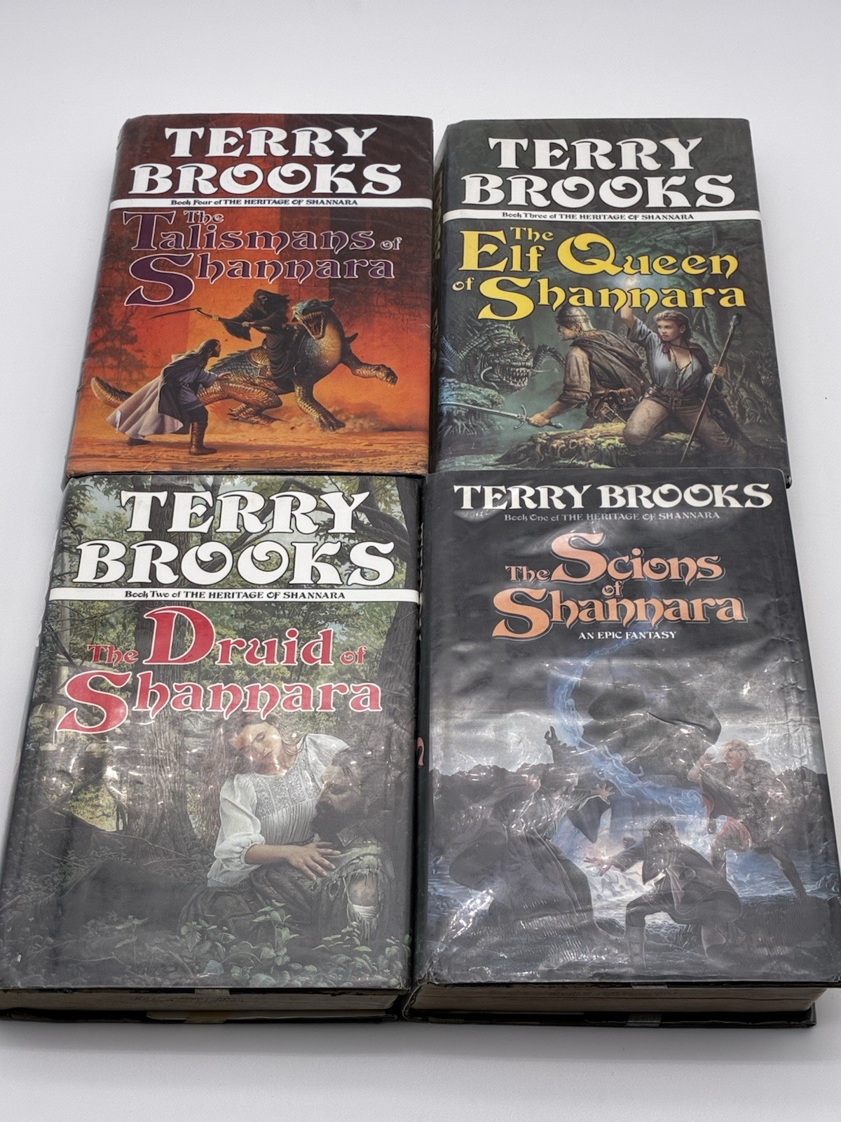 Terry Brooks Heritage of Shannara Hardcover 1st Edition (1990–1993) Ex-Library