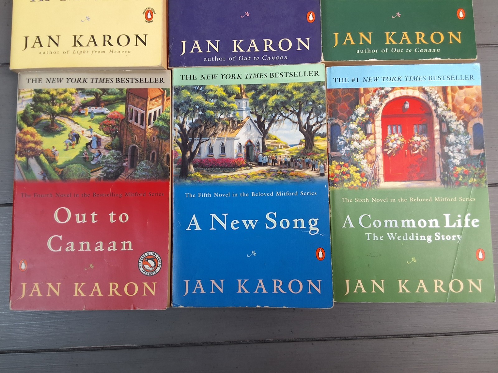 Jan Karon’s MITFORD SERIES Novels Father Tim – Penguin Books Lot of 6 Set Read
