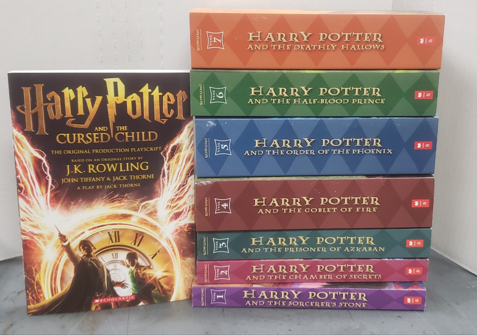 Harry Potter Paperback Book Series 1 – 7 PLUS HP AND THE CURSED CHILD