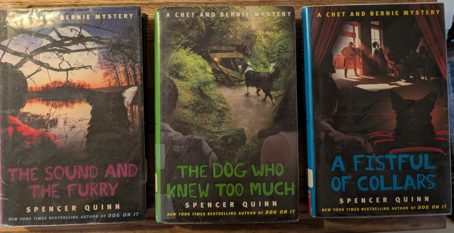 Chet & Bernie Dog Mystery Lot 3 Spencer Quinn Acceptable Reader Set