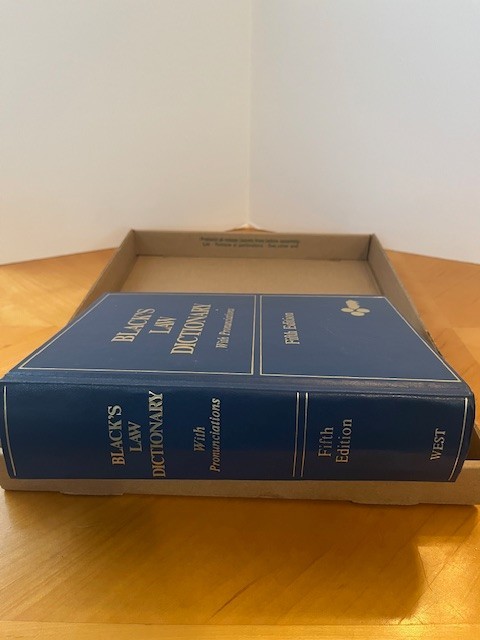 Black’s Law Dictionary Fifth Edition (1979) Henry Campbell Black (used, blue)