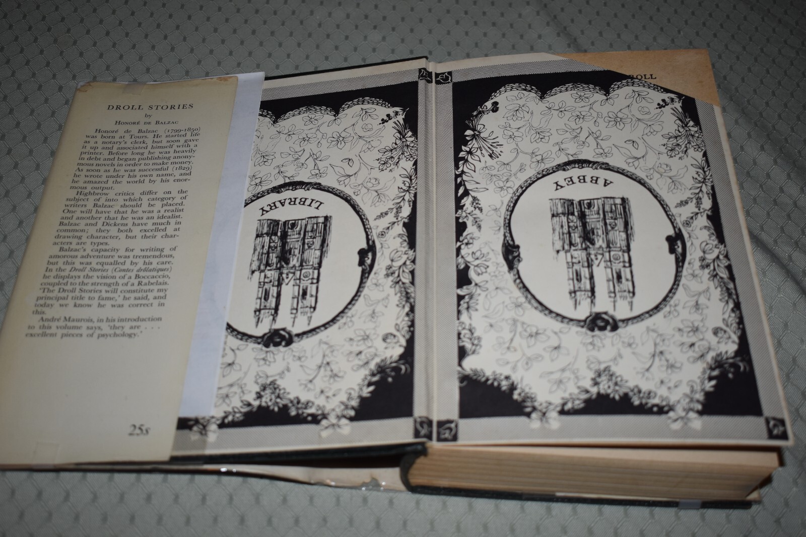 Droll Stories by Honore de Balzac (Abbey Library, dust jacket)