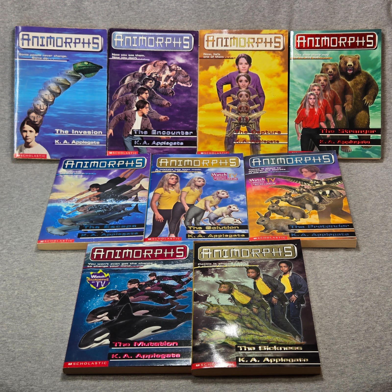 Lot of 9 First Edition Animorphs Series Books by K. A. Applegate Vintage