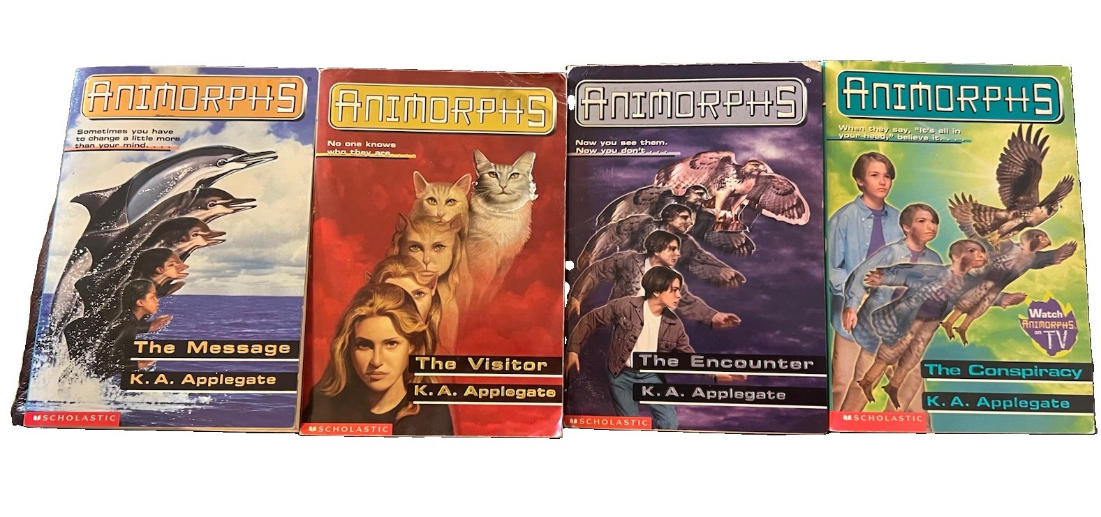 Animorphs: Volumes #2, #3, #4, #31 Books by K.A. Applegate Lot of 4 (Vintage)