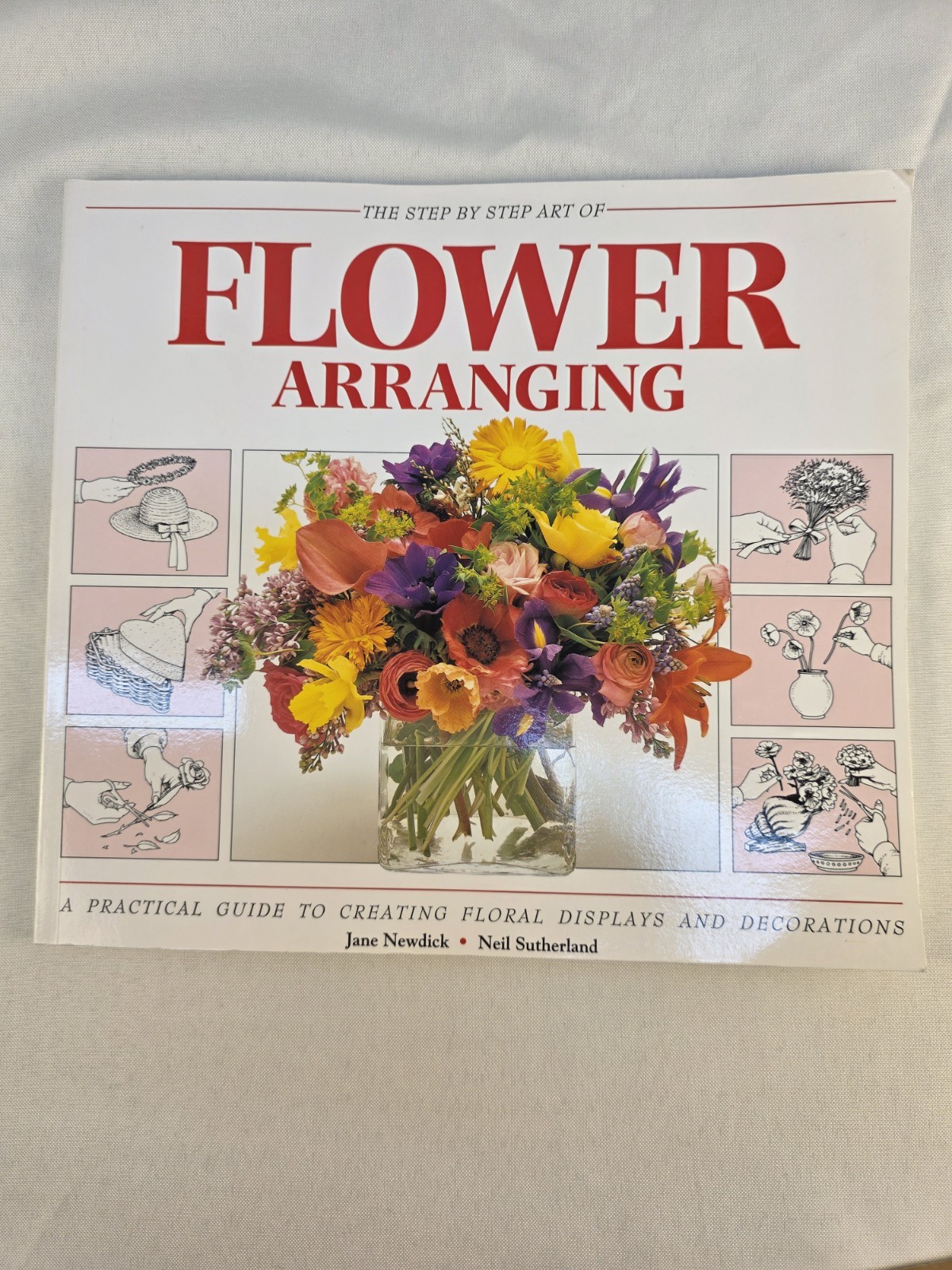 Vintage Flower Arranging Book 1999 Coombe Books England Color Illustrations Y2k