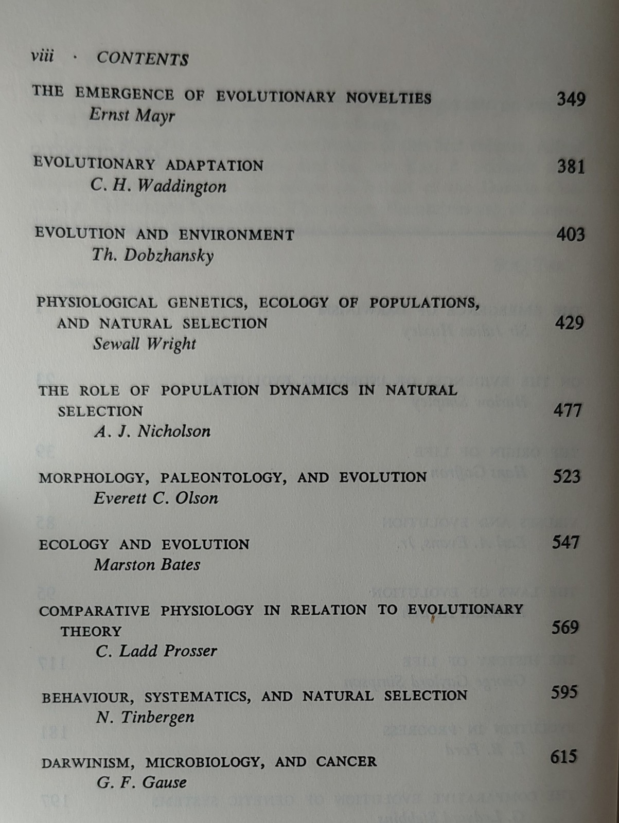 Evolution After Darwin The University Of Chicago Centennial 3 Volume HB 1960
