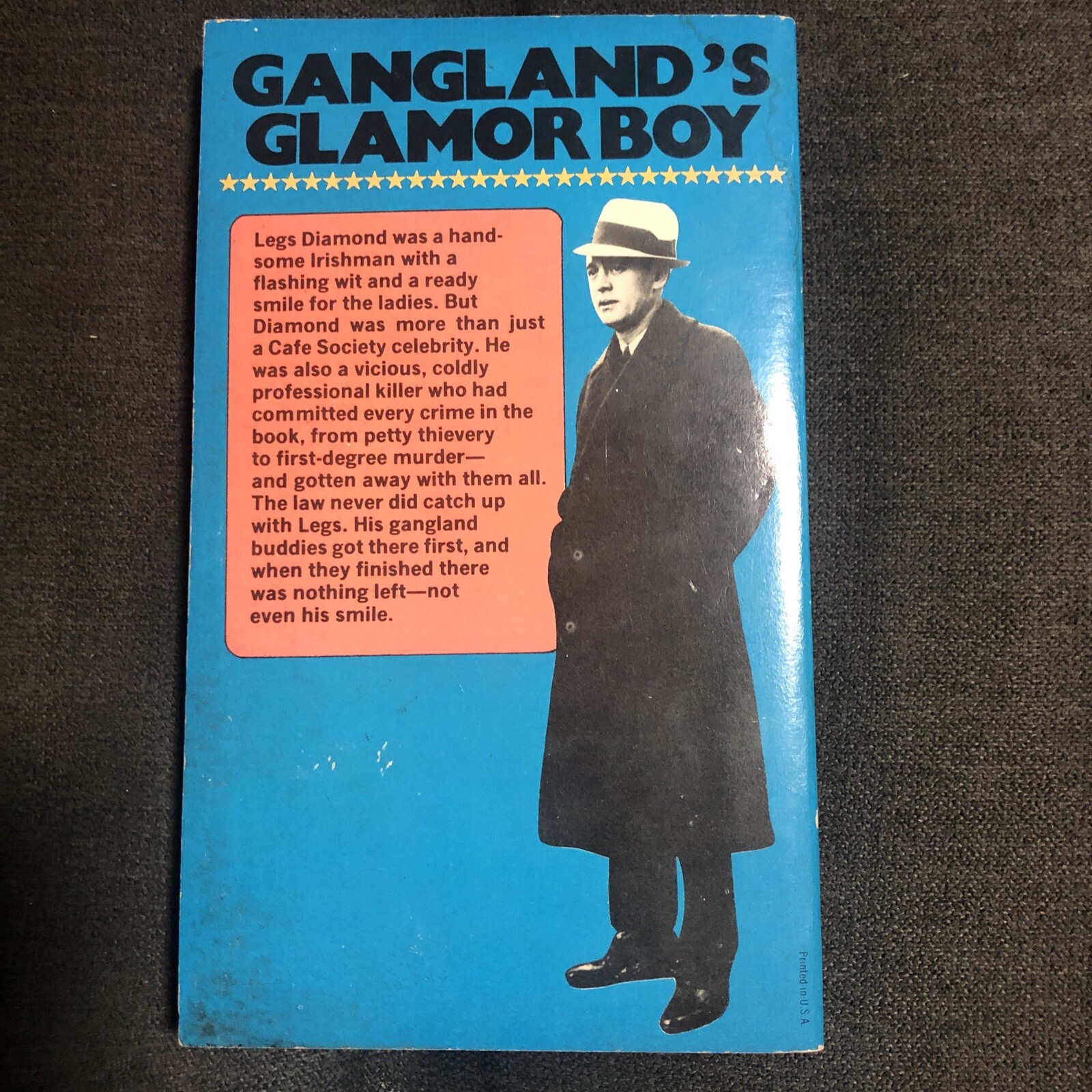 Legs Diamond by Sam Curzon Public Enemies Of The 1930’s, 1973 Vintage Paperback