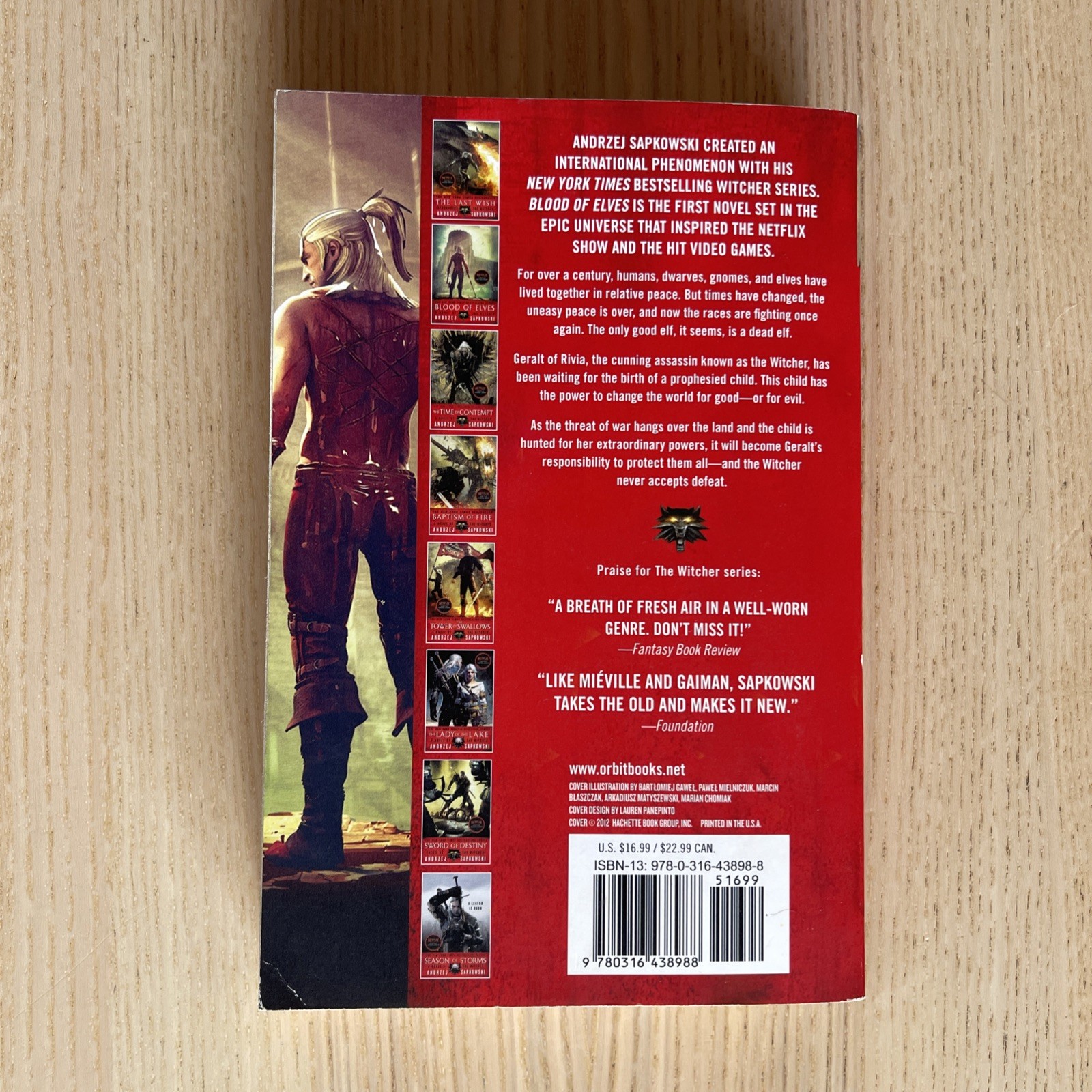 The Witcher- Last Wish, Sword of Destiny, Books #1-3, Andrzej Sapkowski 5 Books