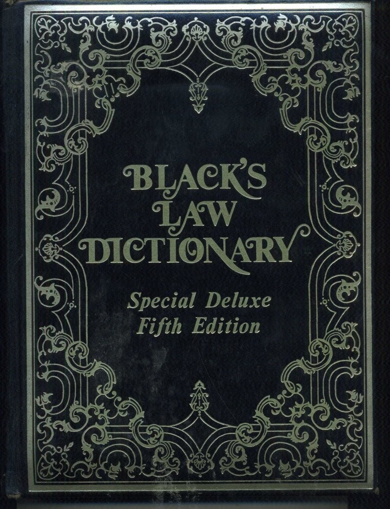 BLACK’S LAW DICTIONARY: DELUXE 5TH EDITION: DEFINITIONS OF… Henry Campbell Bla