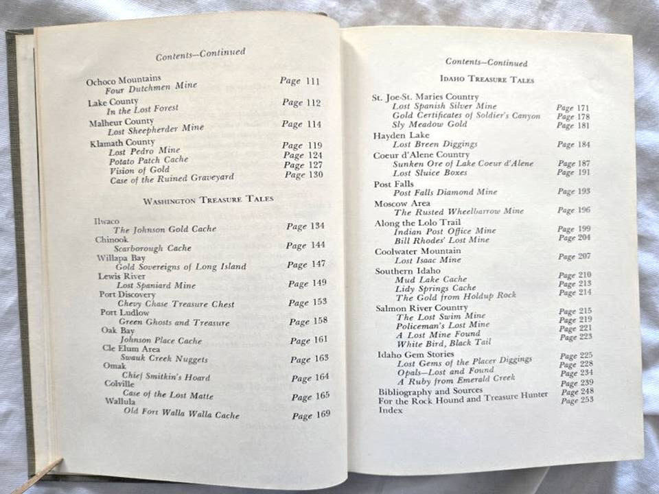 Lost Mines and Treasures of the Pacific Northwest by Ruby Hult 1964 h/c