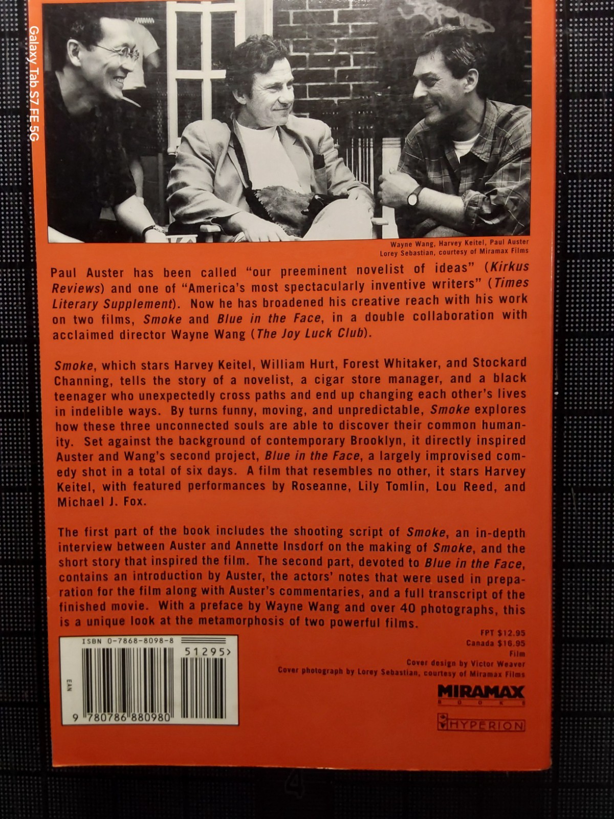 Smoke & Blue in the Face: Two Films Written by Paul Aster (1995) First Edtion