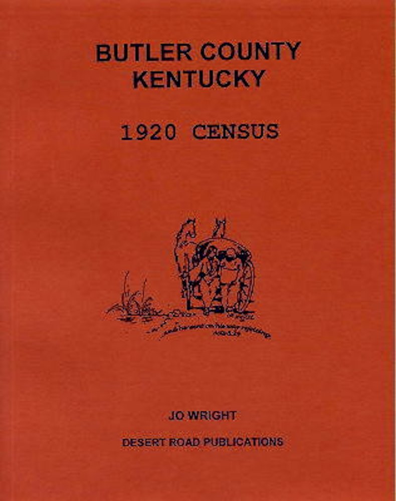 Butler County KY 1920 Census Book on CD, Entire Family, Occupations, Genealogy
