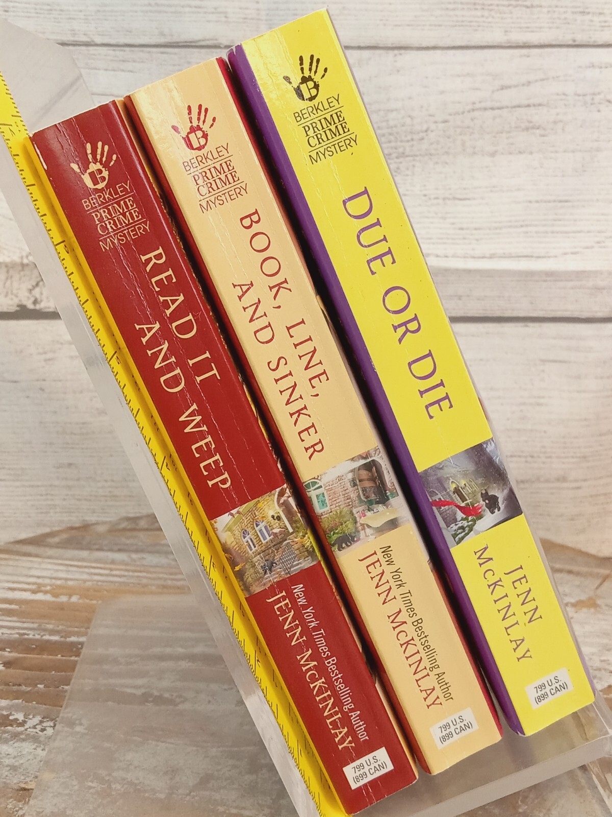Jenn McKinlay Lot of 3 PB Books of Library Lovers Cozy Mystery Series #2-4