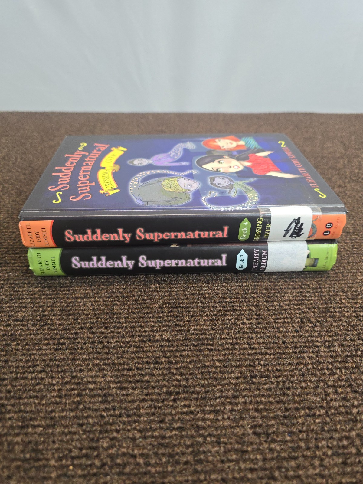 Elizabeth Cody Kimmel Book Lot of 2 Suddenly Supernatural HC Ex Library