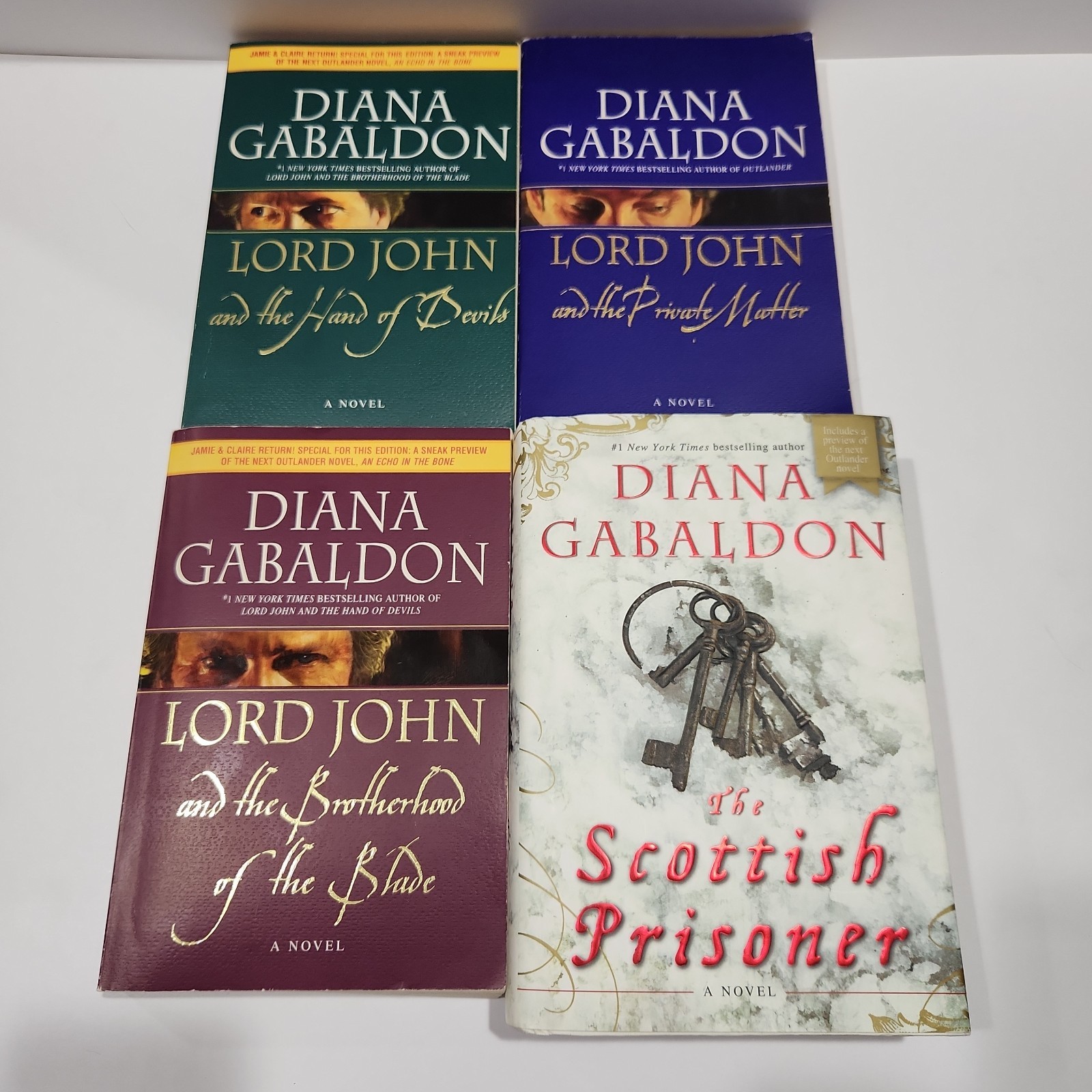 Diana Gabaldon Lord John Series 4 Book Lot VGC