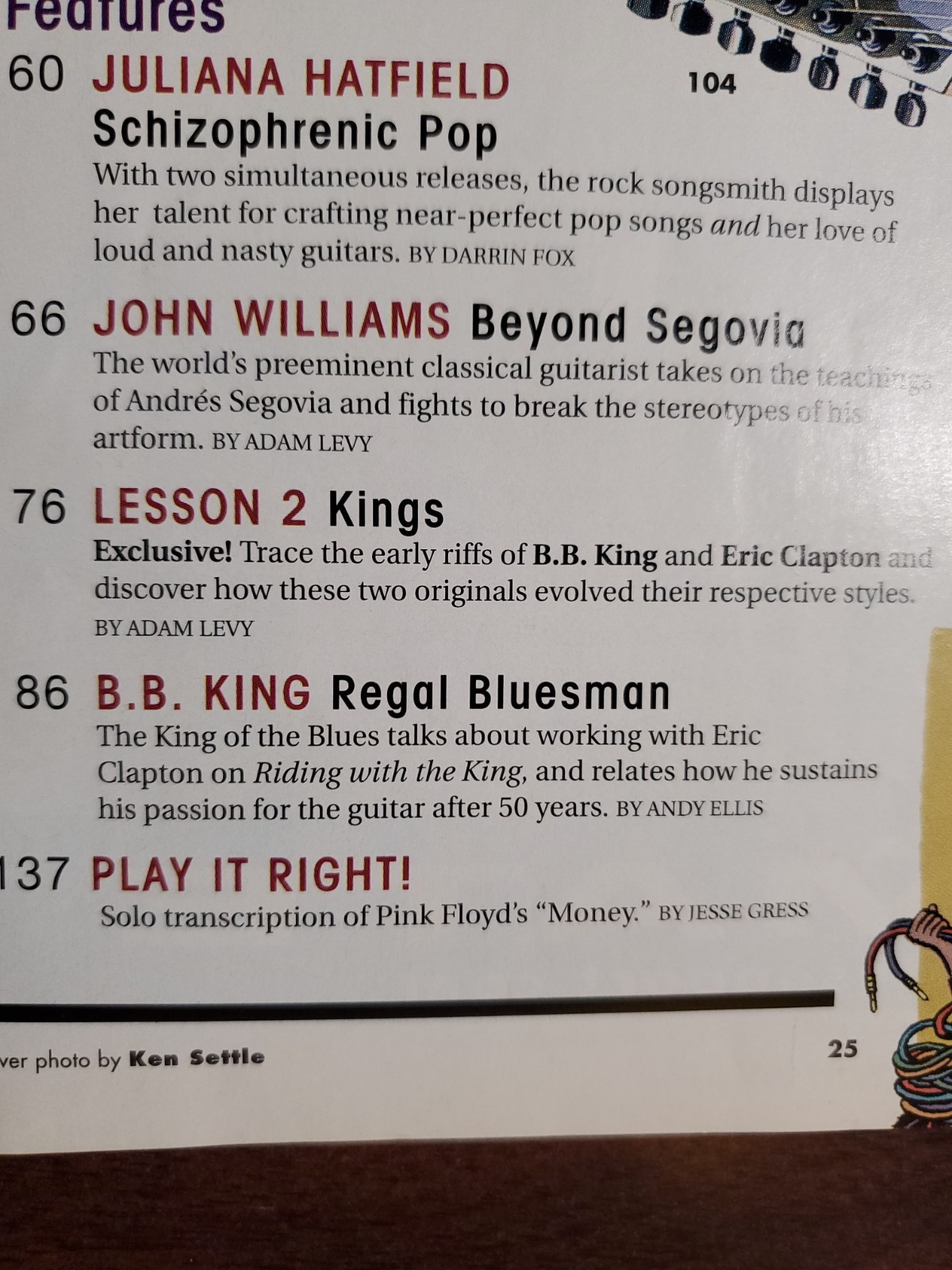 Guitar Player Magazine October 2000 B.B. King David Gilmour Eric Clapton & More!