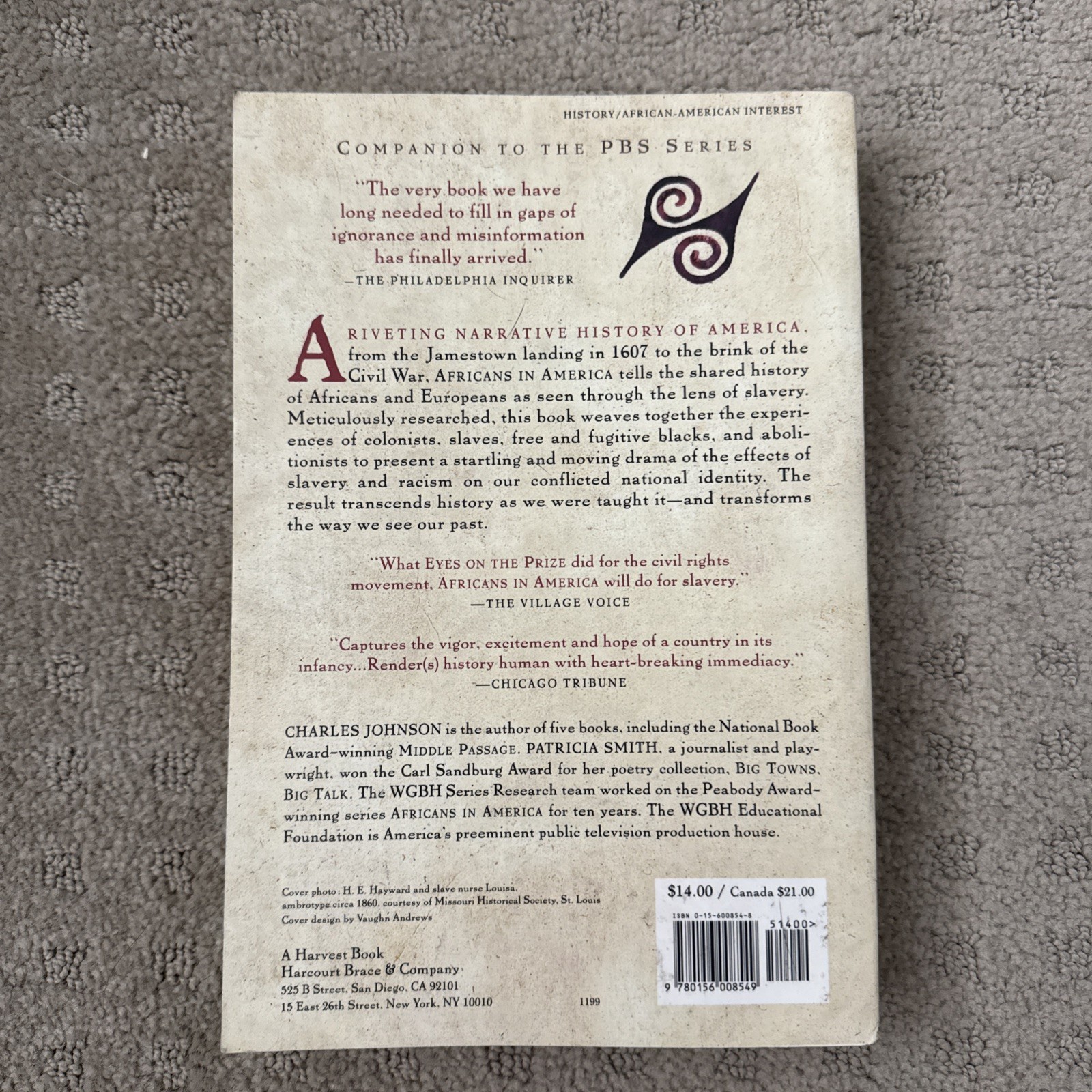 Africans in America: America’s Journey Through Slavery (Trade Paperback)