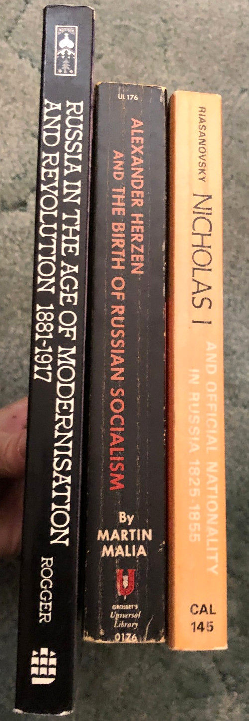 Books on Russian History & Culture, lot of 3, Age of Modernization & Revolution