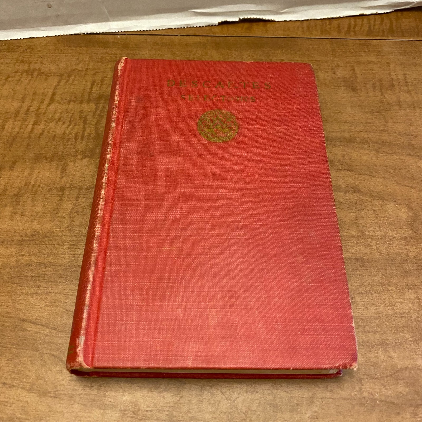 Descartes Selections Ralph M Eaton 1927 Charles Scribner’s Sons Hardcover Book